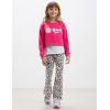 Arshiner Girls Print Flare Leggings Kids Elastic High Waisted Bell Bottoms Yoga Pants with Pockets(Leopard Print)