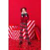 Arshiner Girls Print Flare Leggings Kids Elastic High Waisted Bell Bottoms Yoga Pants with Pockets(Red Black Plaid)