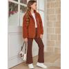 Arshiner Girls Print Flare Leggings Kids Elastic High Waisted Bell Bottoms Yoga Pants with Pockets(Rust Brown)