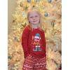 Arshiner Girls Raglan Long Sleeve Shirts Crew Neck Soft Casual Tunic Tops Kids Girls Basic Tees Blouses(Christmas Red-b)