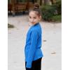Arshiner Girls Raglan Long Sleeves Shirts Textured Knit Tops for Girls Casual Soft Kids Loose Blouse Tee(Blue)