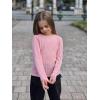 Arshiner Girls Raglan Long Sleeves Shirts Textured Knit Tops for Girls Casual Soft Kids Loose Blouse Tee(Light Pink)