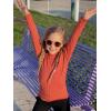 Arshiner Girls Shirts Half Turtleneck Long Sleeve Tops Casual Knitted Slim Fit Pullover Blouse Tee(Caramel)