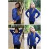 Arshiner Girls Shirts Half Turtleneck Long Sleeve Tops Casual Knitted Slim Fit Pullover Blouse Tee(Sapphire Blue)
