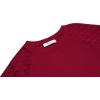 Arshiner Girls Shirts Lace Raglan Long Sleeves Crewneck Casual Soft Kids Blouse Tee Tops(Red)