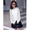 Arshiner Girls Shirts Lace Raglan Long Sleeves Crewneck Casual Soft Kids Blouse Tee Tops(White)