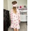 Arshiner Girls’ Sleepwear Long Sleeve Cute Nightgown Nightie Pajama Dress(Apricot Teddy)