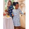 Arshiner Girls’ Sleepwear Long Sleeve Cute Nightgown Nightie Pajama Dress(Blue Starry Sky)