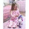 Arshiner Girls’ Sleepwear Long Sleeve Cute Nightgown Nightie Pajama Dress(Pink Boots)