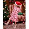 Arshiner Girls’ Sleepwear Long Sleeve Cute Nightgown Nightie Pajama Dress(Pink Christmas)