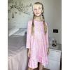 Arshiner Girls’ Sleepwear Long Sleeve Cute Nightgown Nightie Pajama Dress(Pink Teddy)