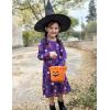 Arshiner Girls’ Sleepwear Long Sleeve Cute Nightgown Nightie Pajama Dress(Purple Halloween)