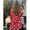 Arshiner Girls’ Sleepwear Long Sleeve Cute Nightgown Nightie Pajama Dress(Red Christmas)