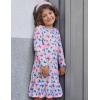 Arshiner Girls’ Sleepwear Long Sleeve Cute Nightgown Nightie Pajama Dress(Tie-dye Butterfly)