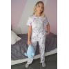 Arshiner Girls’ Sleepwear Short Sleeve Long Pants Pajamas Sets Soft Loungwear for Kids(Tie-dye)