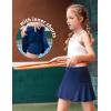 Arshiner Girl’s Sport Skirts with Shorts Athletic Pleated Skort Colorful Performance Skorts(Navy Blue)