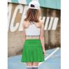 Arshiner Girl’s Tennis Skirts with Shorts Athletic Pleated Skirt Workout Performance Skorts with Pockets for Kids 4-13Y(Green)