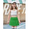 Arshiner Girl’s Tennis Skirts with Shorts Athletic Pleated Skirt Workout Performance Skorts with Pockets for Kids 4-13Y(Green)