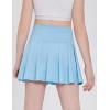 Arshiner Girl’s Tennis Skirts with Shorts Athletic Pleated Skirt Workout Performance Skorts with Pockets for Kids 4-13Y(Light Blue)