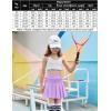 Arshiner Girl’s Tennis Skirts with Shorts Athletic Pleated Skirt Workout Performance Skorts with Pockets for Kids 4-13Y(Lilac)