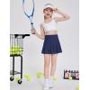 Arshiner Girl’s Tennis Skirts with Shorts Athletic Pleated Skirt Workout Performance Skorts with Pockets for Kids 4-13Y(Navy Blue)