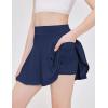 Arshiner Girl’s Tennis Skirts with Shorts Athletic Pleated Skirt Workout Performance Skorts with Pockets for Kids 4-13Y(Navy Blue)