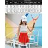 Arshiner Girl’s Tennis Skirts with Shorts Athletic Pleated Skirt Workout Performance Skorts with Pockets for Kids 4-13Y(Red)
