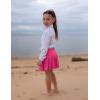 Arshiner Girl’s Tennis Skirts with Shorts Athletic Pleated Skirt Workout Performance Skorts with Pockets for Kids 4-13Y(Rose Red)
