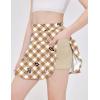 Arshiner Girl’s Tennis Skirts with Shorts Athletic Pleated Skirt Workout Performance Skorts with Pockets for Kids 4-13Y(Teddy&friends)