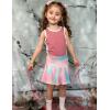 Arshiner Girl’s Tennis Skirts with Shorts Athletic Pleated Skirt Workout Performance Skorts with Pockets for Kids 4-13Y(Tie Dye)