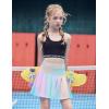 Arshiner Girl’s Tennis Skirts with Shorts Athletic Pleated Skirt Workout Performance Skorts with Pockets for Kids 4-13Y(Tie Dye)