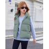 Arshiner Girls Winter Zipper Puffer Vest Lightweight Sleeveless Outwear Puffy Vests for 5-12 Years Old(Light Grey)