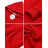 Arshiner Kids Unisex Athletic Red Hooded Sweatshirt Casual Hoodie for Boys and Girls Size 11-12