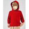 Arshiner Kids Unisex Athletic Red Hooded Sweatshirt Casual Hoodie for Boys and Girls Size 11-12