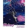 Arshiner Leotards for Girls Gymnastics with Shorts Color Gradient Shiny Diamond Kids Biketard(Rose Blue Marble)