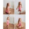 Arshiner Leotards for Girls Gymnastics with Shorts Color Gradient Shiny Diamond Kids Biketard(Shiny Pink)