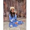 Arshiner Pajamas Set for Girls Plaid Long Sleeve Lounge Set Button Down Pj Sets(Blue Clouds)