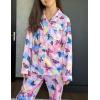Arshiner Pajamas Set for Girls Plaid Long Sleeve Lounge Set Button Down Pj Sets(Butterfly Tie Dye)