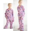 Arshiner Pajamas Set for Girls Plaid Long Sleeve Lounge Set Button Down Pj Sets(Horses Tie Dye)