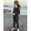 Arshiner Pajamas for Girls Long Sleeve Pants Sets Snug fit 2 Piece Pjs Set Soft Sleepwear(Black)