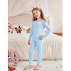 Arshiner Pajamas for Girls Long Sleeve Pants Sets Snug fit 2 Piece Pjs Set Soft Sleepwear(Blue)