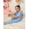 Arshiner Pajamas for Girls Short Sleeve Long Pants Outfit 2 Piece Sleepwear Button Pjs Sets(Blue Clouds)