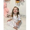 Arshiner Pajamas for Girls Short Sleeve Long Pants Outfit 2 Piece Sleepwear Button Pjs Sets(Cherry)