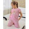 Arshiner Pajamas for Girls Short Sleeve Long Pants Pjs Cute Soft Sleepwear Lounge Sets(Daisy Dog)