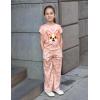 Arshiner Pajamas for Girls Short Sleeve Long Pants Pjs Cute Soft Sleepwear Lounge Sets(Heart Dog)
