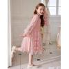 Arshiner Toddler Christmas Dress Girls Sequin Tulle Puff Long Sleeves Tutu Dress Princess Birthday Party Clothes 1-6T(Pink – Daisy Tulle)