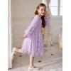 Arshiner Toddler Christmas Dress Girls Sequin Tulle Puff Long Sleeves Tutu Dress Princess Birthday Party Clothes 1-6T(Purple – Daisy Tulle)