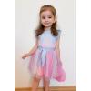 Arshiner Toddler Summer Girls Clothes 2 Piece Ruffle Sleeve Tops and Belt Tutu Skirt Sets Cute Party Dress for Kids(Rainbow)