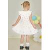 Arshiner Toddler Summer Girls Clothes 2 Piece Ruffle Sleeve Tops and Belt Tutu Skirt Sets Cute Party Dress for Kids(Sunflower)