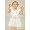 Arshiner Toddler Summer Girls Clothes 2 Piece Ruffle Sleeve Tops and Belt Tutu Skirt Sets Cute Party Dress for Kids(Sunflower)